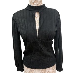 Wild Cat Sexy Black Top Sz M